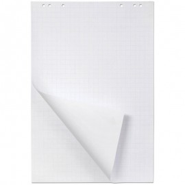 Блок бумаги для флипчарта 64*96 см, белый, 20 л, в клетку 
