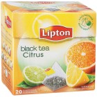 Чай Lipton Citrus, черный ароматиз., 20 пакетиков-пирамидок по 1,8гр