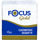 Столовые бумажные салфетки Focus Gold 30 х 30 см, 1 слой 5036919