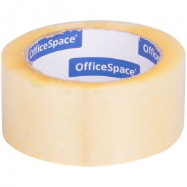 Клейкая лента упаковочная OfficeSpace, 48мм*100м, 45мкм, ШК